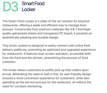 Superhive Smart Food Locker – Revolutionize Restaurant/Apartment Food Pickup